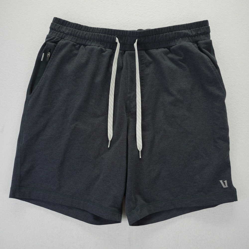 Vuori Ponto Performance Shorts Mens Medium Charcoal Gray Heather V344 Training